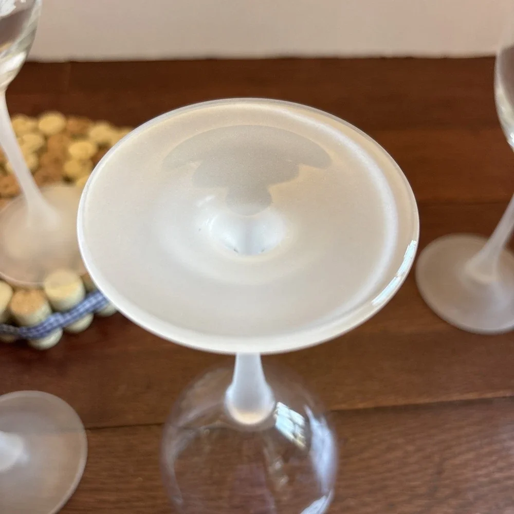 Vintage Avon Hummingbird 24% Lead‎ Crystal Water Goblets Glasses 8 1/4